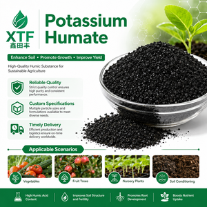 Fertilizzante Idrosolubile di Umato di Potassio, Acido Umico Organico per un Migliore Assorbimento dei Nutrienti e Crescita delle Colture - Product Image 1
