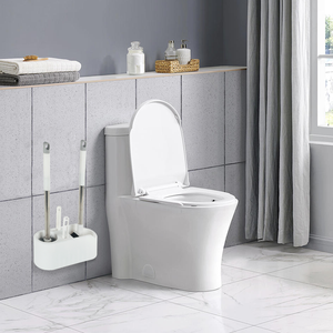 מברשת אסלה איכותית עם זיפי PET לניקוי יעיל של חדרי אמבטיה, מברשת ניקוי אסלה עם ידית פלדה, סט מברשות אסלה עמידות - Product Image 6