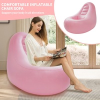 Canapé gonflable pliable en PVC personnalisé pour le salon Mobilier gonflable floqué gonflable Ensemble canapé-chaise