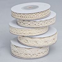 Rubans en dentelle non extensibles double face, plusieurs styles, pour la confection de draps, rideaux, jupes et décorations de mode, en rouleau.