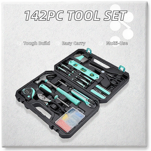 142-Piece Hand Operated Hardware <b>Tool</b> Set With Hard Case OEM Customizable Household <b>Box</b> EW250181 Hand-powered <b>Tool</b> Set EW250181 - Product Image 3