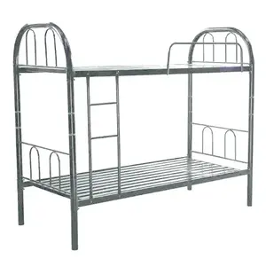 Bedroom Furniture Strong Frame Double Deck Design Up And Down Iron Steel Adult Bunk Metal Bed