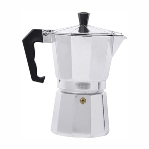 Cafetière Moka Classique en Aluminium pour Plaque de Cuisson avec Couvercle et Isolation Thermique 0-6 Heures de la Marque Tendance - Product Image 1
