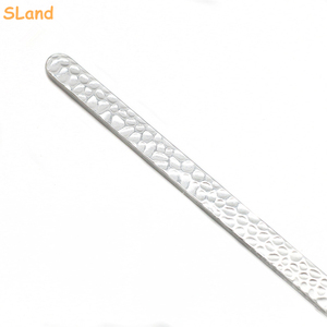 SLand, venta al por mayor, brazalete martillado hecho a mano, brazalete recto negro antiguo en blanco, joyería de barra para grabado DIY - Product Image 4