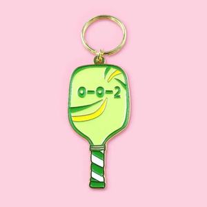 พวงกุญแจโลหะรูปไม้พิกเคิลบอล สั่งทำโลโก้ พวงกุญแจรูปไม้พาเดล พวงกุญแจโลหะเคลือบ พวงกุญแจพิกเคิลบอลแบบสั่งทำ - Product Image 3