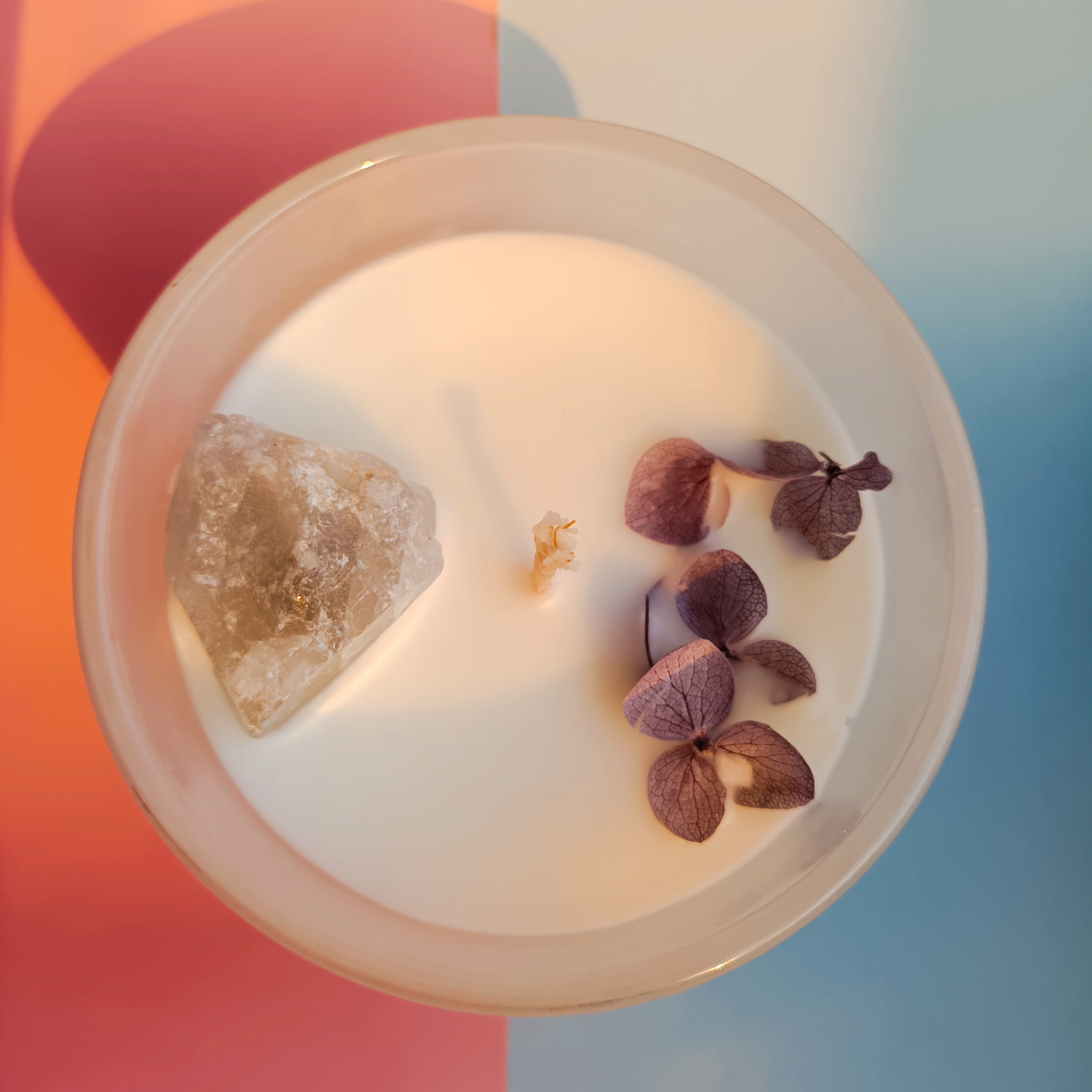 Экологически чистые Ароматические Роскошные Драгоценные камни Органические Кристаллы ароматические свечи из соевого воска в стеклянной банке