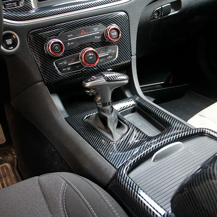 OEM Carbon Fiber Car Accessories Interior Decoration For 2019 Dodge Charger Accessories 2015 2016 2017 2018 2020