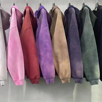 Produsen Hoodie Streetwear Custom Pria Grosir Hoodie Katun Tebal Dua Warna Pewarnaan Khusus Regular Fit Color Blocking