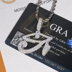 RTS จี้เพชรโมอิส925สีเงินสีขาวชุบทองจี้น้ำแข็งพร้อมจัดส่งเครื่องประดับที่ดี - Product Image 2