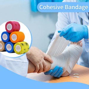 Waterproof Self-Adhesive Sports Bandage Elastic Athletic <b>Wrap</b> Breathable Non-Woven Material Athletic Tape 2" X 5 Yards CE - Product Image 2