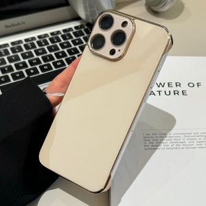 Nueva funda de teléfono ultrafina sin marco para <span class=keywords><strong>iPhone</strong></span> 11 12 13 <span class=keywords><strong>14</strong></span> 15 16 Pro Max Plus con película protectora de lente cubierta dura a prueba de golpes - Product Image 1