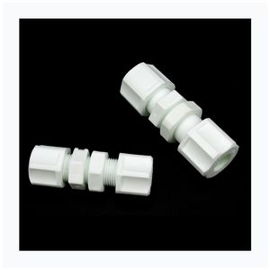Alta presión 1/4 \ "5/16 \" Pulgadas Junta de plástico PP Unión de mamparo Accesorios de tubería - Product Image 1