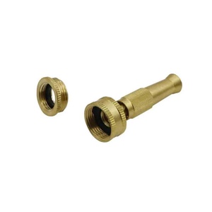 Brass <b>Quick</b> <b>Connector</b> Garden Irrigation Brass Spray Gun Lawn Watering Spray Gun Irrigation Hose Adjustable Pressure Washer - Product Image 3