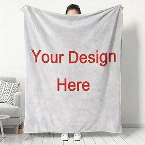 Custom All Seasons Flannel Blanket With Logo Warm Soft <strong>Throw</strong> Blanket <strong>for</strong> Sofa <strong>Chair</strong> or Body Home Comfort - Product Image 6