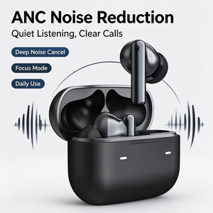 2026 Neue In-Ear Kabellose Ohrhörer IPX4 Wasserdicht ANC Geräuschunterdrückung HiFi Bass Lange Akkulaufzeit Etui für den Europäischen Markt - Product Image 1