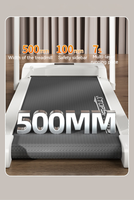 Mini cinta de correr eléctrica plegable para caminar, máquina blanca para caminar debajo del escritorio, cinta de correr con pasamanos