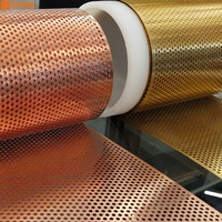 Panneaux en cuivre perforé décoratifs de luxe, taille personnalisée, panneaux en laiton pour façades architecturales et écrans de design intérieur