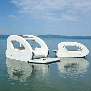 Yacht <span class=keywords><strong>gonflable</strong></span> géant en PVC robuste avec moteurs, grande capacité, yachts de fête <span class=keywords><strong>pour</strong></span> les activités aquatiques en famille en plein air - Product Image 1