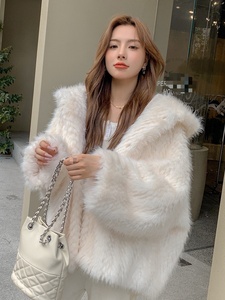 Nuovo <span class=keywords><strong>Cappotto</strong></span> Invernale da Donna Stile Europeo e Americano, Taglia Grande, <span class=keywords><strong>Foderato</strong></span> in <span class=keywords><strong>Pelliccia</strong></span>, Morbido e Soffice. - Product Image 3