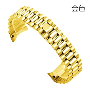 Bracelet de Montre Président en Or Massif 9K-18K 904L pour Rolex, Accessoires de Luxe Personnalisés pour Bracelet de Montre 13mm 17mm 20mm 21mm - Product Image 5