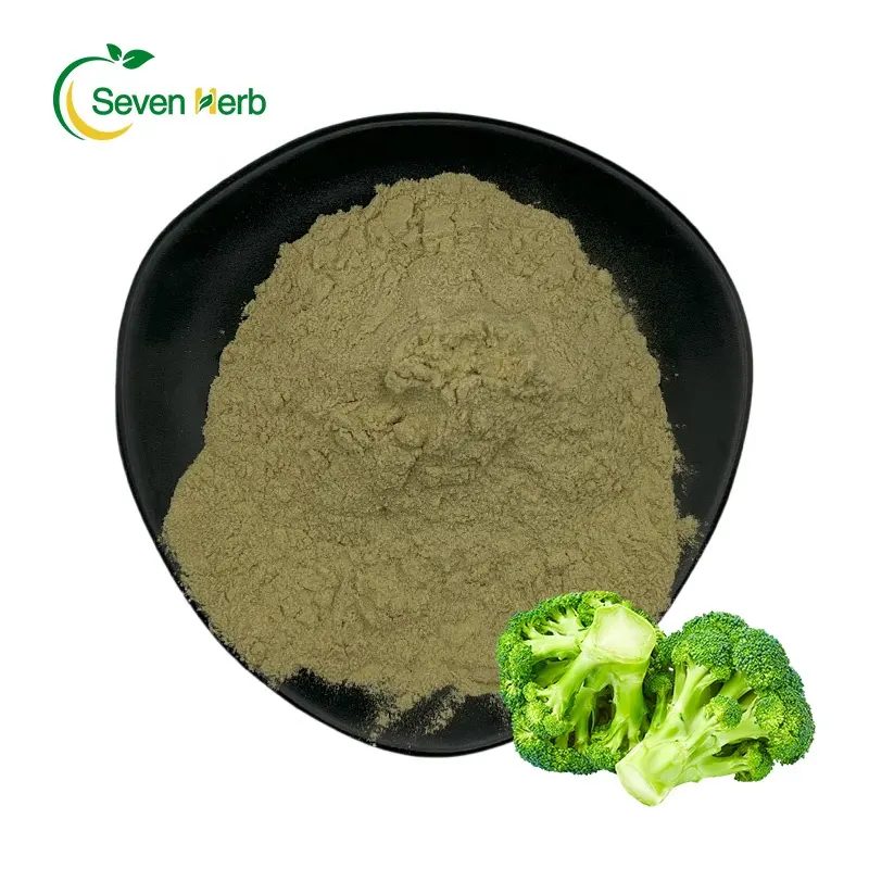 Extracto de brote de brócoli puro Natural de grado superior, polvo de brócoli orgánico Soluble en agua para la salud