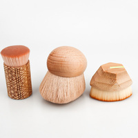 Pinceaux de maquillage en bambou et bois WeWood du Vietnam, avec logo personnalisé, pour le visage, la poudre, le fond de teint, le blush