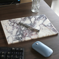 Moderne Calacatta Viola Natur marmor Tablett Business Lagerung Food Board Marmor Home Schlafzimmer Display Indoor Office Dekoration