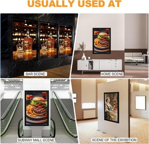 Aluminum Snap Frame LED Advertising <b>Light</b> Box <b>Sign</b> Rectangle Wall Mount Poster Display with Quick Change Feature for Indoor Use - Product Image 6