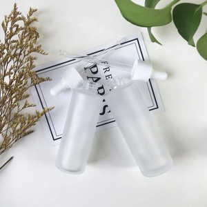 Luxury Empty 10ml 15ml 30ml 40ml <b>50ml</b> 60ml 80ml 100ml 120ml Cylinder Frosted Glass Oil Dropper <b>Bottle</b> With Gold Dropper - Product Image 6