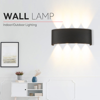 Applique Murale d'Intérieur Blanc Chaud 6W à Montage en Saillie pour Maison Hôtel, Applique Murale Extérieure/Intérieure en Plastique/Applique Murale LED