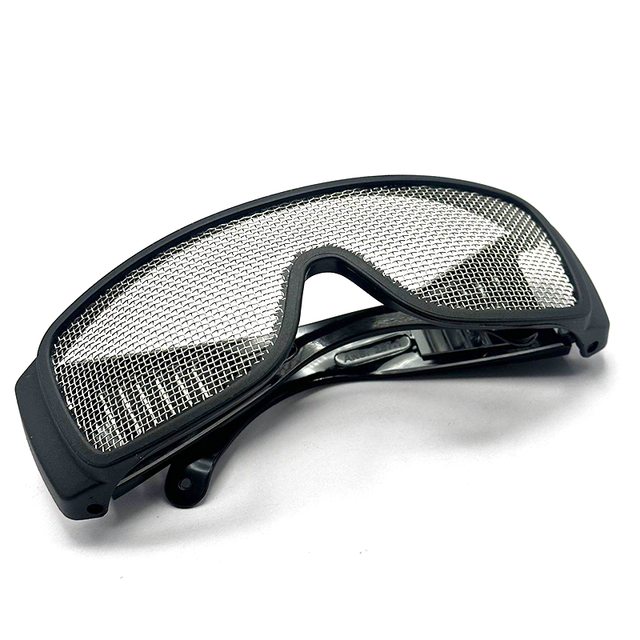 Custom Logo Wholesale Mesh Safety Glasses Lightweight Metal Mesh Industrial Anti-Impact Safety Eyewear