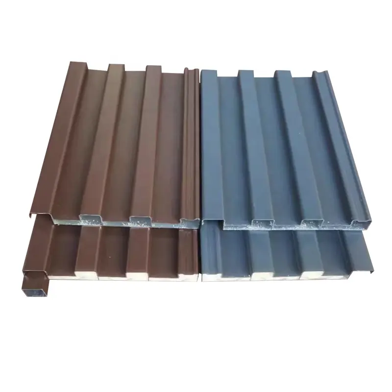 Long Metal Great Board Composite Roofing Sheet Wave Type Aluminum Alloy Roof Tiles With Heat Insulation