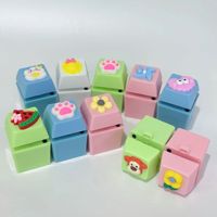 Porte-clés pendentif poisson carré japonais 'I for You' vocal anti-stress pour garçons de 5 à 7 ans, sans fonction de jeu