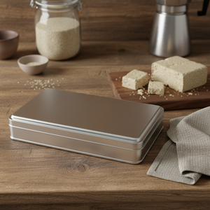 กระป๋องสี่เหลี่ยม1 LT halva ภาชนะโลหะ140x240x36มม. 1 LT - Product Image 3