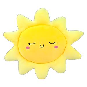 Almohada de Peluche con Forma de Sol y Nube para Niños, Personalizada al por Mayor, en Amarillo, Rosa y Blanco, con Forro de Malla, Diseño Moderno, Muñeca para Dormir - Product Image 1