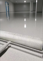 Peinture époxy colorée à base d'eau, double composant, facile à appliquer, résistante à l'usure, durable, pour sols en époxy, sable de quartz décoratif