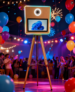 Miroir magique pour selfie en promotion avec écran tactile, cabine photo numérique, accessoires et flight case - Product Image 2