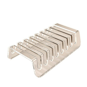 Multi Compartment Acrylic Phone <b>Tablet</b> <b>Stand</b> 5 Layer Desktop Organizer Charging Holder For Mobile Devices - Product Image 5