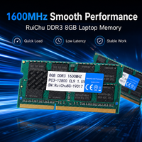 Module de mémoire RAM pour ordinateur portable RuiChu DDR3 8 Go 1600 MHz PC3-12800 204PIN SODIMM pour mise à niveau d'ordinateur portable, compatibilité totale