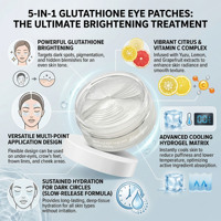 Patchs Hydrogel Yeux au Glutathion et Vitamine C à Marque Privée – Rafraîchissants, Éclaircissants, Réducteurs de Cernes – Masque Contour des Yeux