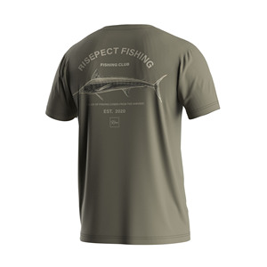 Camiseta Deportiva con Temática de Pesca, Cuello Redondo, Costuras Anti-Fricción, Silueta Atemporal para el Verano - Product Image 3