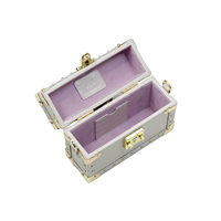 Sac à main mini-coffret carré rigide fait main pour femme – Type de produit : Boîtes à bijoux