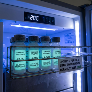 Etiquetas de Lujo para Viales de Péptidos con Lámina Dorada y Relieve - Marca Metálica Premium con Acabado Texturizado para Investigación de Alta Gama - Product Image 2