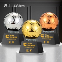 Trofeos de baloncesto/fútbol de resina metálica personalizados, competiciones deportivas, premio de recuerdo, premio de oro, plata y cobre, trofeo de cristal
