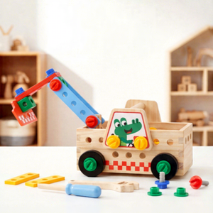 Blocs de construction en bois à assembler, voiture multifonctionnelle, jouet éducatif créatif pour développer la pensée <span class=keywords><strong>logique</strong></span> des enfants - Product Image 2