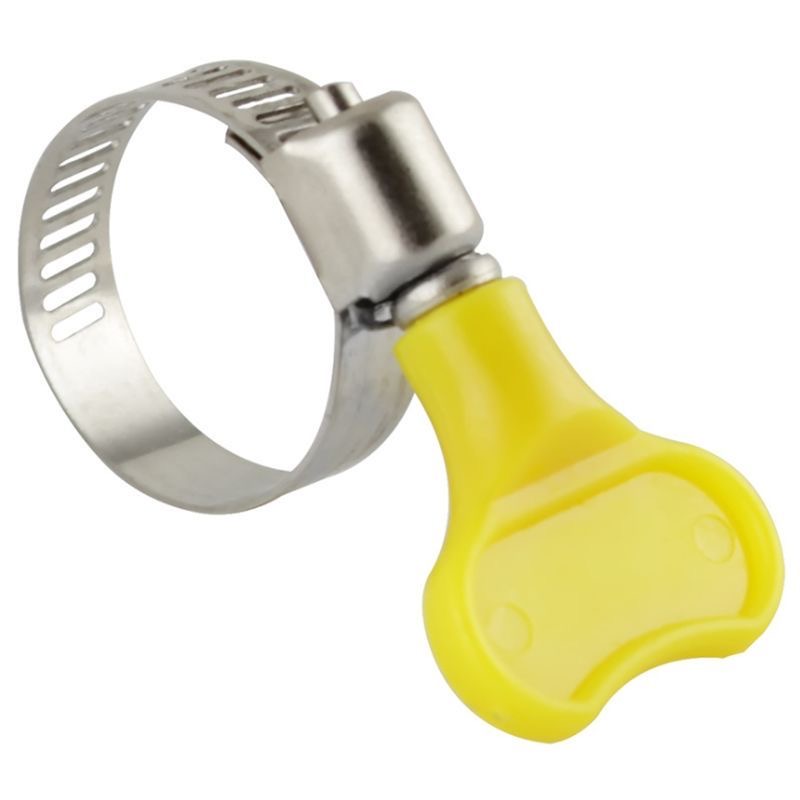 Stainless Steel Handle Hose Clamp Circular Air Water Pipe Fuel Hose Clips of Water Pipe Fasteners Clamps
