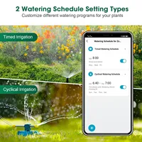 Programmateur d'arrosage intelligent Haozee Tuya Zigbee pour l'irrigation goutte à goutte et l'arrosage de jardin, compatible Home Assistant et Zigbee2mqtt