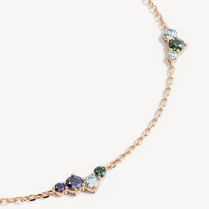 Pulseras <span class=keywords><strong>de</strong></span> <span class=keywords><strong>Oro</strong></span> <span class=keywords><strong>de</strong></span> <span class=keywords><strong>14k</strong></span> con Piedras Preciosas Redondas, Pulsera Delicada para <span class=keywords><strong>Mujer</strong></span>, Pulseras <span class=keywords><strong>de</strong></span> Cadena Fina y Eslabones, Diseño Personalizado, Pulsera <span class=keywords><strong>de</strong></span> Plata 925 <span class=keywords><strong>de</strong></span> Lujo - Product Image 4