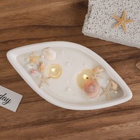 DM1115 Moules en Gypse pour Porte-Bougie en Forme de Bateau, Moules en Résine pour Pot de Fleurs et Boîte de Rangement, Moules en Silicone pour Bol en Ciment, Fabrication de Récipients pour Cire de Soja