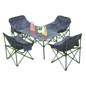 High Quality Portable Folding Picnic <strong>Chair</strong> and Table Set Outdoor Camping Furniture <strong>Lightweight</strong> Durable for <strong>Beach</strong> Park Garden Bbq - Product Image 1